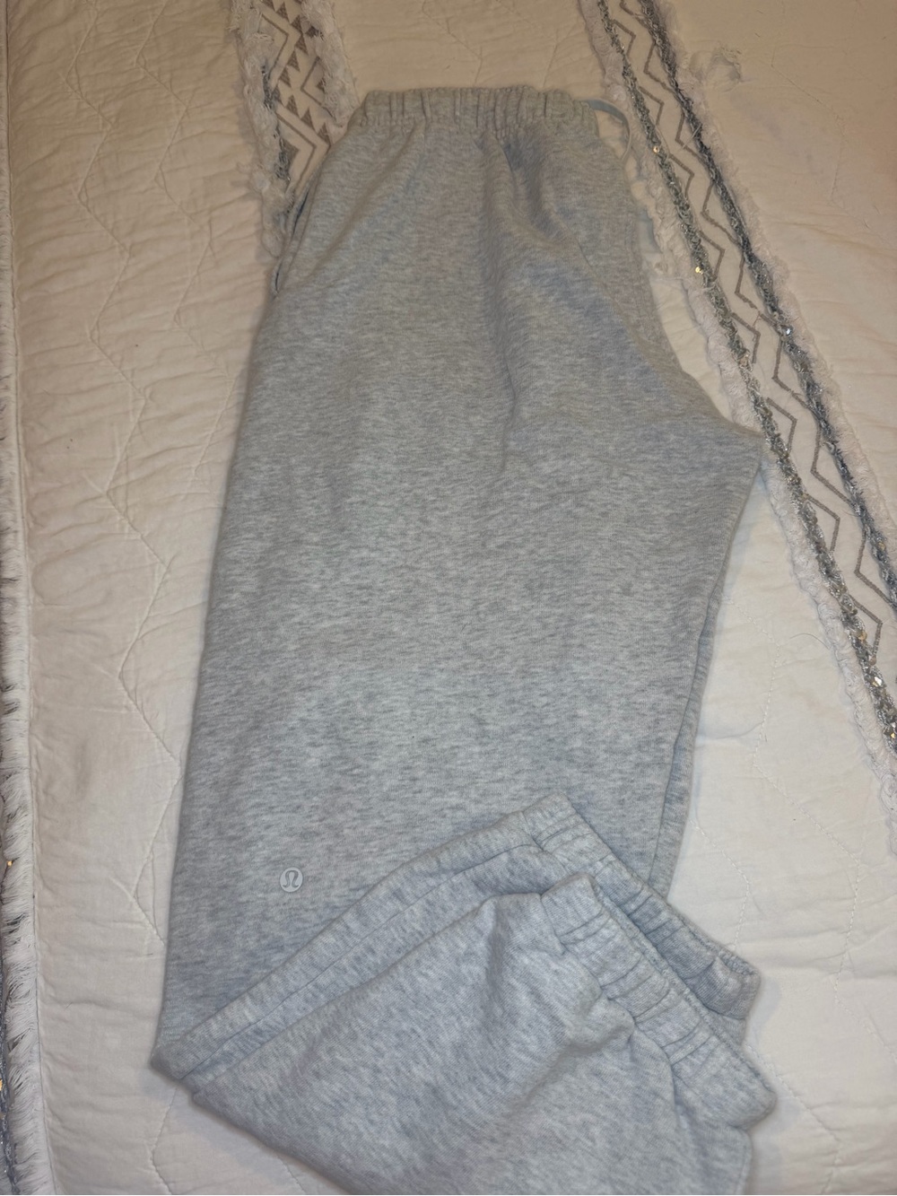 lululemon athletica Light Gray Track Pants